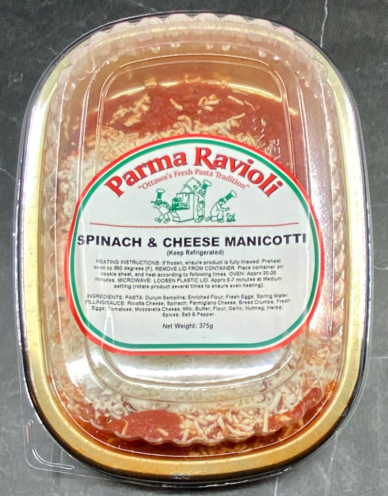 PARMA MANICOTTI SPINACH RICOTTA