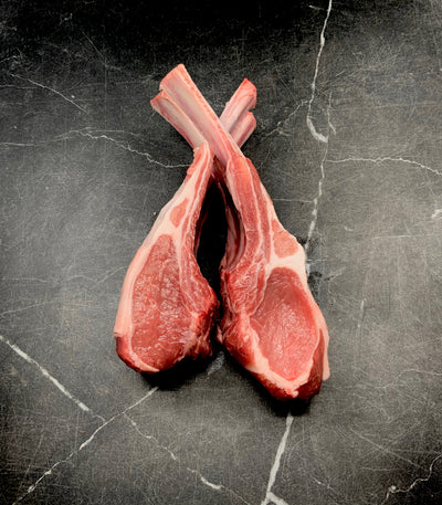 RACK OF LAMB CHOPS FRENCHED - UNCOOKED