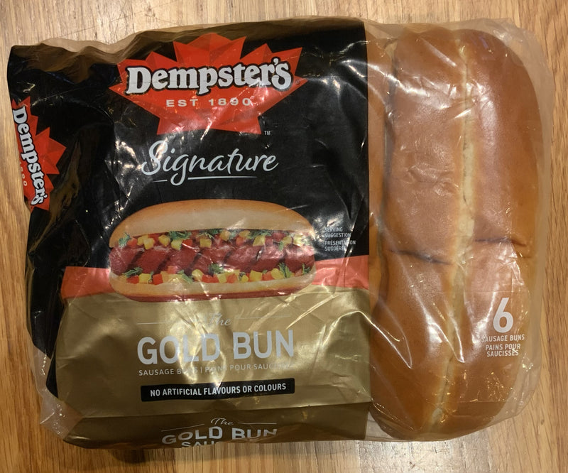 DEMPTSTER'S GOLD SAUSAGE BUNS  6 PACK
