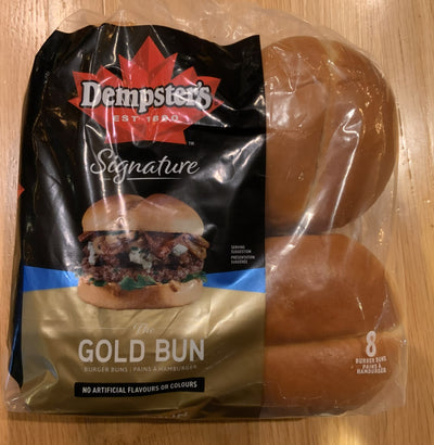 DEMPTSTER'S GOLD HAMBURGER BUNS 8 PACK